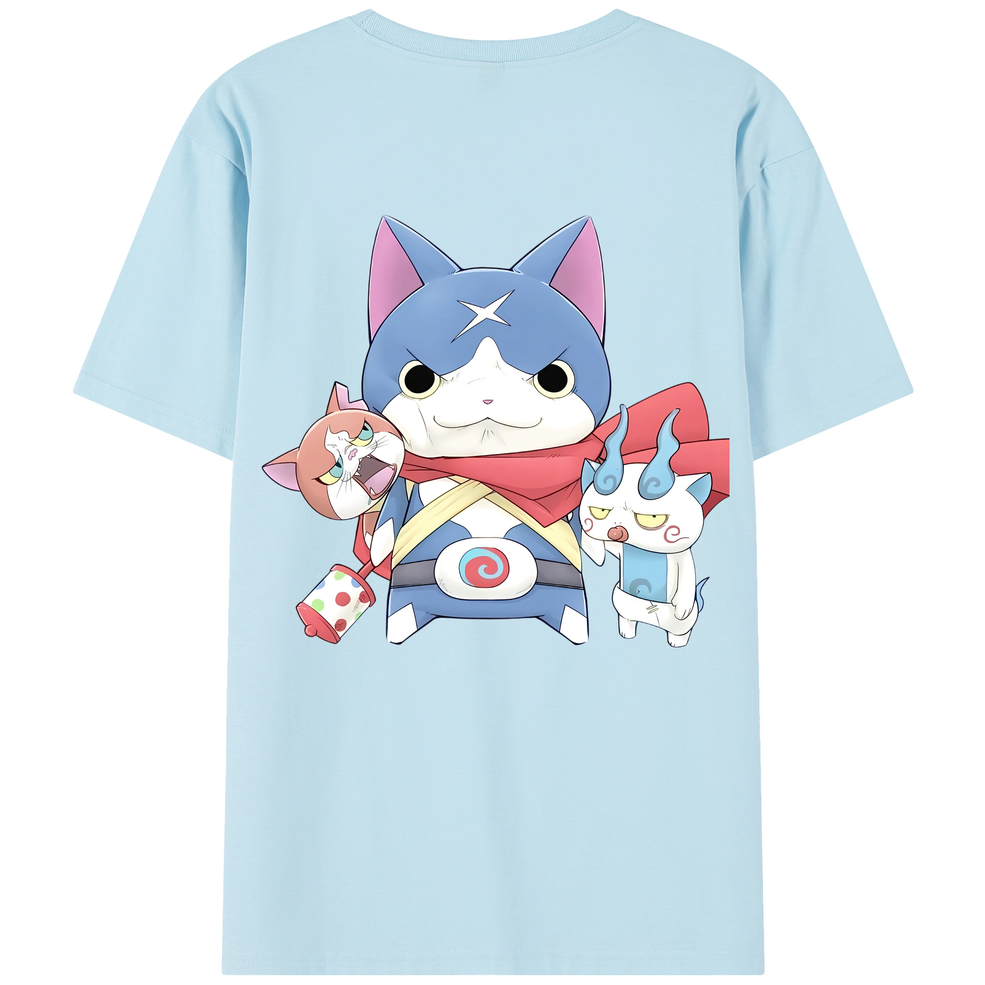 （画像用） 妖怪ウォッチ Yo-kai Watch 綿100％半袖Tシャツ（背面プリント）